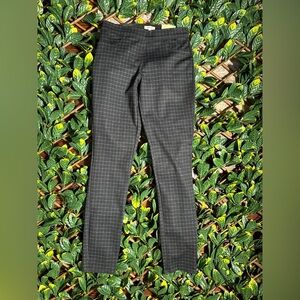 MAX STUDIO Black Gray Plaid Mid Rise Ankle Length Trousers Sz S NWT